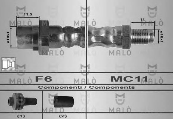 Тормозной шланг MALÒ 80264