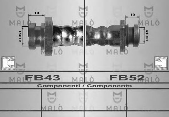 Тормозной шланг MALÒ 80268