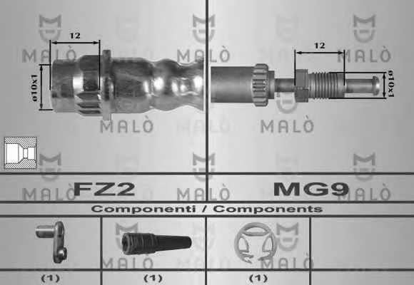 Тормозной шланг MALÒ 80349