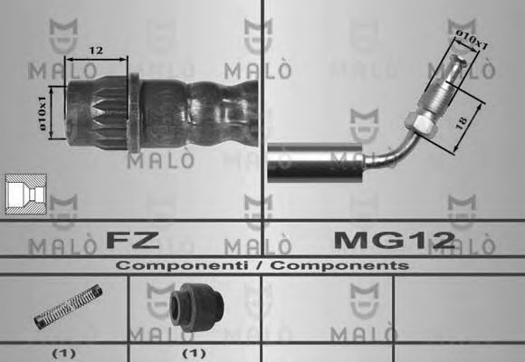 Тормозной шланг MALÒ 80588
