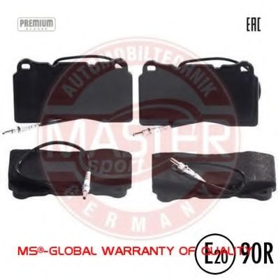 Комплект тормозных колодок, дисковый тормоз MASTER-SPORT 13046049722N-SET-MS