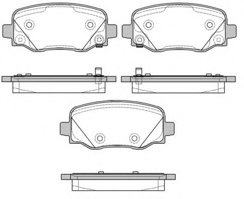 Комплект тормозных колодок, дисковый тормоз WOKING P14783.02