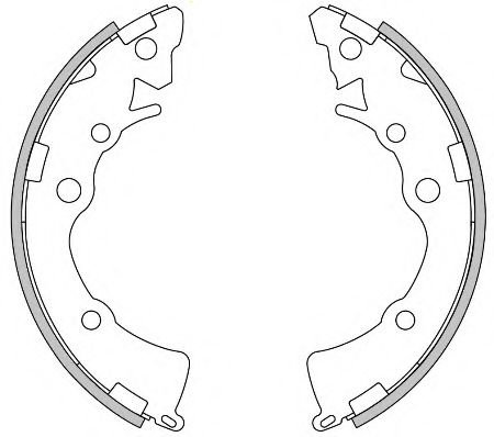 Комплект тормозных колодок WOKING Z4271.00