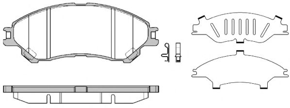 Комплект тормозных колодок, дисковый тормоз WOKING P14893.02