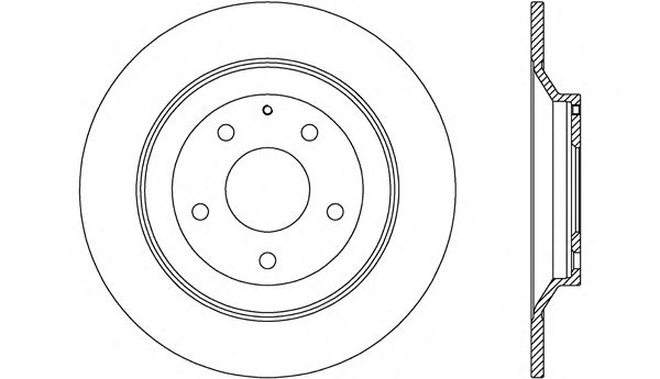 Тормозной диск OPEN PARTS BDR2705.10