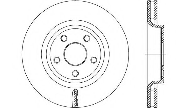 Тормозной диск OPEN PARTS BDR2712.20