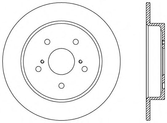 Тормозной диск OPEN PARTS BDA2567.10