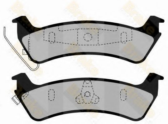 Комплект тормозных колодок, дисковый тормоз Brake ENGINEERING PA1441