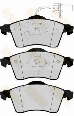 Комплект тормозных колодок, дисковый тормоз Brake ENGINEERING PA1568