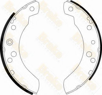 Комплект тормозных колодок Brake ENGINEERING SH2224