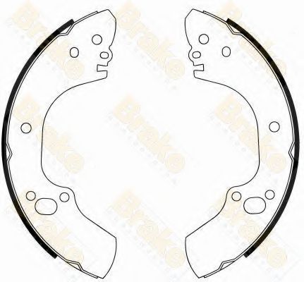 Комплект тормозных колодок Brake ENGINEERING SH2507