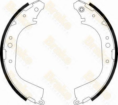 Комплект тормозных колодок Brake ENGINEERING SH2522