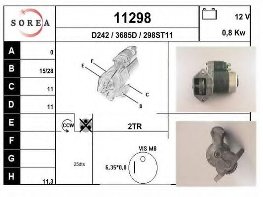 Стартер EAI 11298