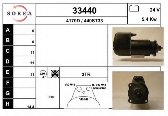 Стартер EAI 33440
