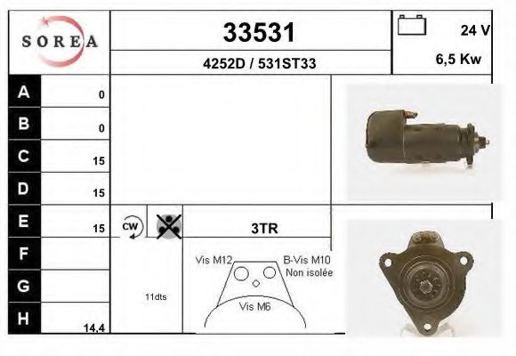 Стартер EAI 33531