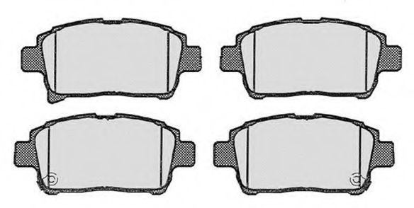 Комплект тормозных колодок, дисковый тормоз RAICAM RA.0803.0