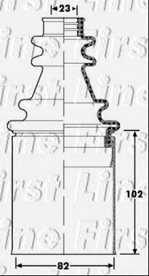 Пыльник, приводной вал FIRST LINE FCB6198