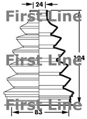 Пыльник, приводной вал FIRST LINE FCB2383