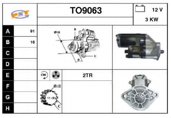 Стартер SNRA TO9063