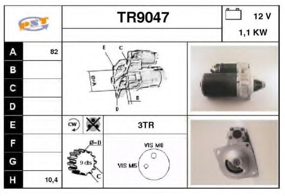 Стартер SNRA TR9047