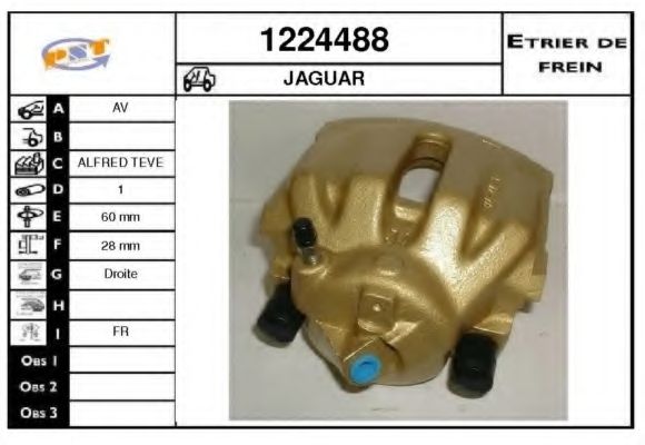 Тормозной суппорт SNRA 1224488