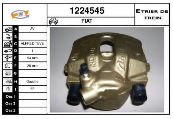 Тормозной суппорт SNRA 1224545