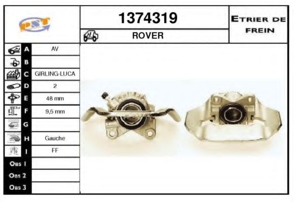 Тормозной суппорт BUDWEG CALIPER 34290