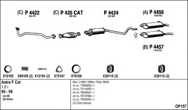 Система выпуска ОГ FENNO OP157
