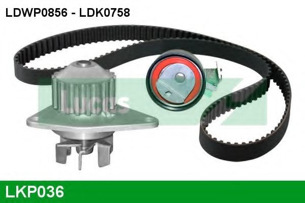 Водяной насос + комплект зубчатого ремня LUCAS ENGINE DRIVE LKP036