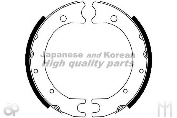 Комплект тормозных колодок, стояночная тормозная система ASHUKI HRK13105