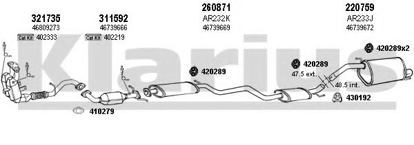 Система выпуска ОГ KLARIUS 030290E