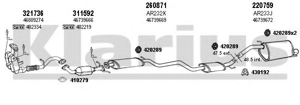 Система выпуска ОГ KLARIUS 030295E