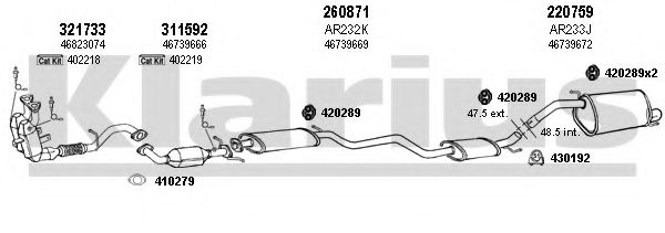 Система выпуска ОГ KLARIUS 030296E