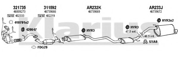 Система выпуска ОГ KLARIUS 030290U