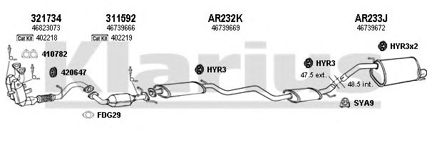 Система выпуска ОГ KLARIUS 030294U