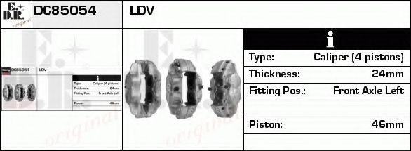 Тормозной суппорт EDR DC85054