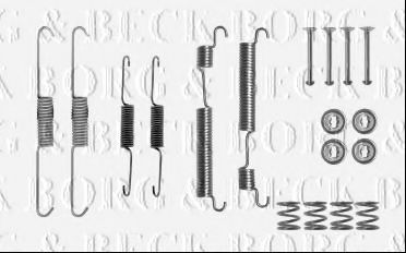 Комплектующие, колодки дискового тормоза BORG & BECK BBK6242