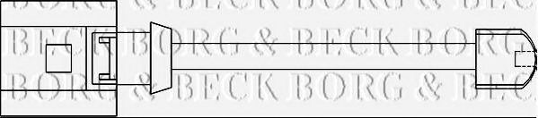 Сигнализатор, износ тормозных колодок BORG & BECK BWL3107