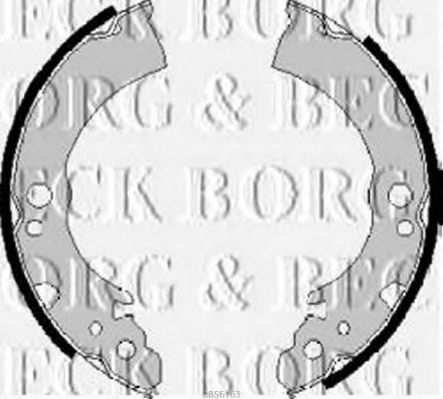 Комплект тормозных колодок BORG & BECK BBS6163