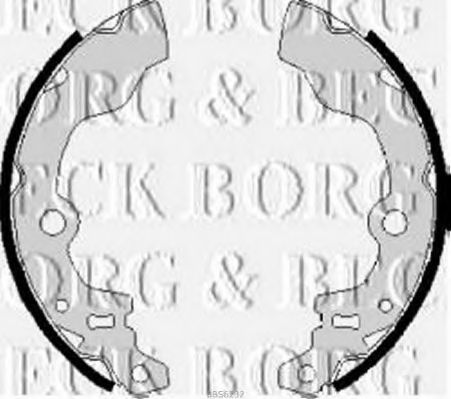 Комплект тормозных колодок BORG & BECK BBS6232