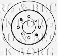 Тормозной диск BORG & BECK BBD4398