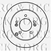 Тормозной диск BORG & BECK BBD4671