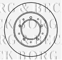 Тормозной диск BORG & BECK BBD4812