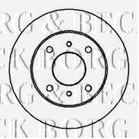 Тормозной диск BORG & BECK BBD4008