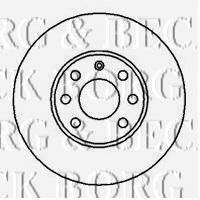 Тормозной диск BORG & BECK BBD4073