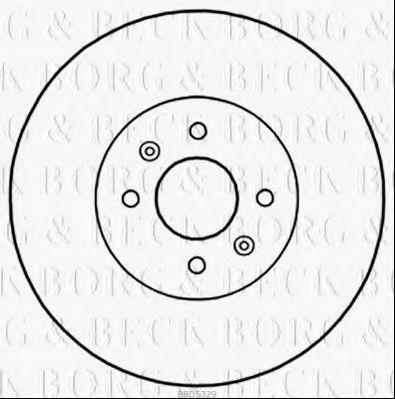 Тормозной диск BORG & BECK BBD5329