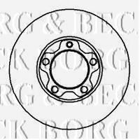 Тормозной диск BORG & BECK BBD5849S