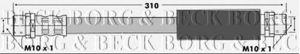 Тормозной шланг BORG & BECK BBH6628
