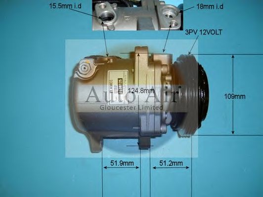 Компрессор, кондиционер AUTO AIR GLOUCESTER 14-7002R