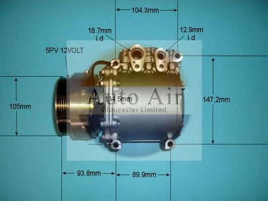 Компрессор, кондиционер AUTO AIR GLOUCESTER 14-1189P